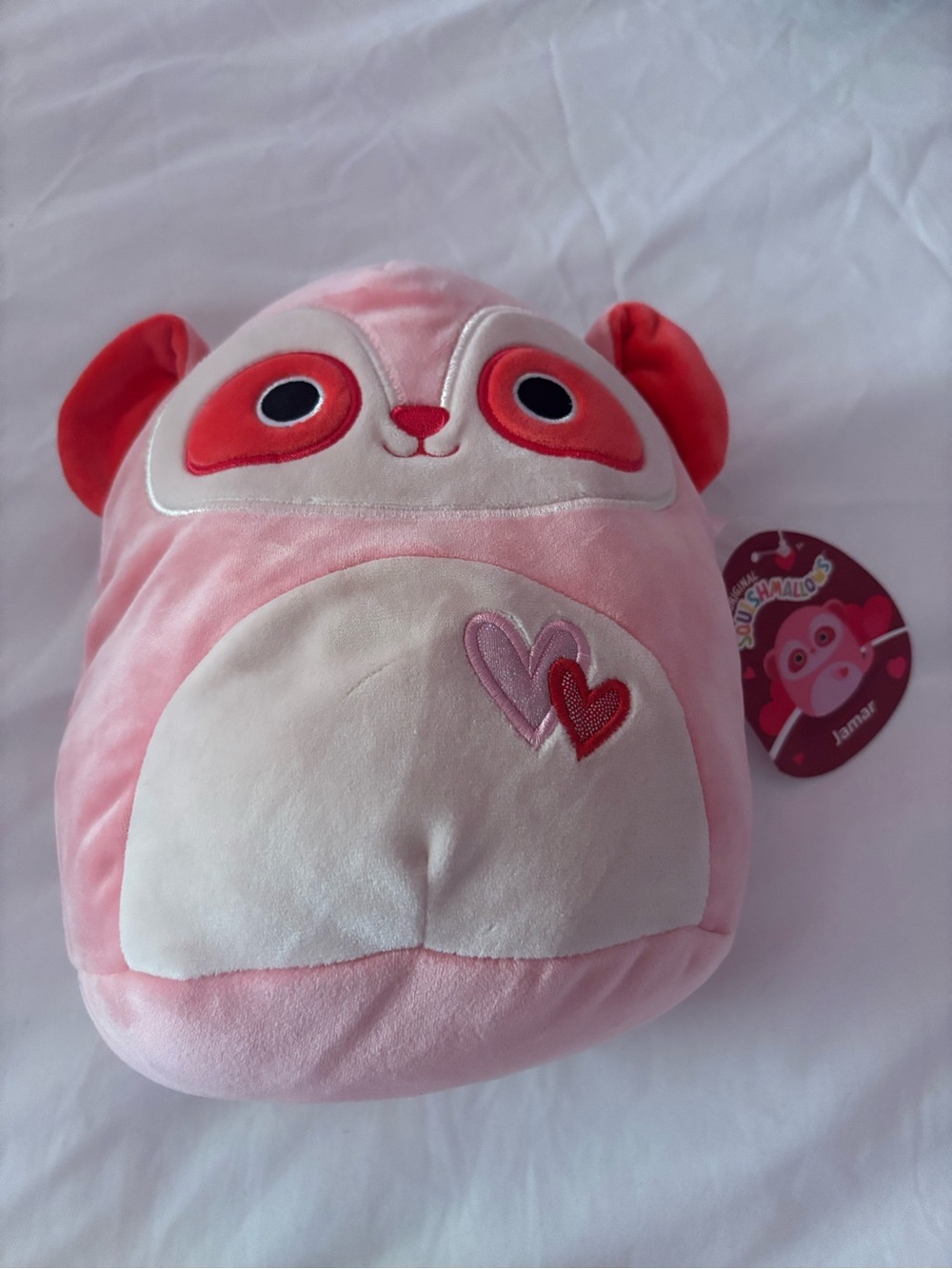 Pink Heart Panda Plush Squishmallow